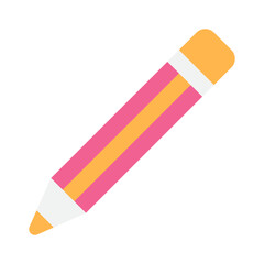Vibrant Pink and Yellow Pencil for Creative Writing