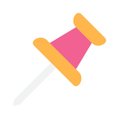 Stylish Pink and Yellow Pushpin for Organization