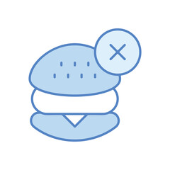 No Fastfood stock illustration