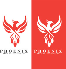 phoenix logo design vector template