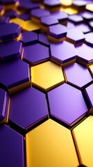 Background with hex shapes in different colours