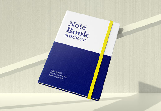 Notebook with elastic