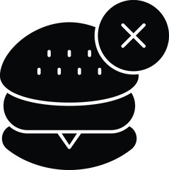 No Fastfood stock illustration