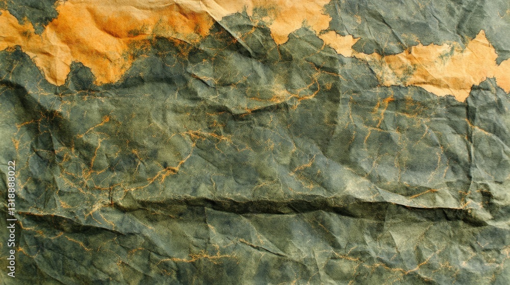 Aufkleber textured abstract background with crumpled paper showcasing earthy tones and patterns