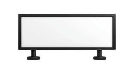 Naklejka premium Minimalist black frame sign on a transparent background blank display