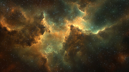 Obraz premium breathtaking view of cosmic energy swirling in deep space, showcasing vibrant nebulae and countless stars. image captures vastness and beauty of universe with its colorful interstellar clouds