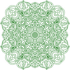 Beautiful flower art and mandala vector design