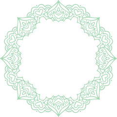 Beautiful flower art and mandala vector design
