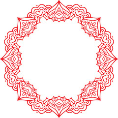 Beautiful flower art and mandala vector design