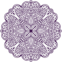 Beautiful flower art and mandala vector design
