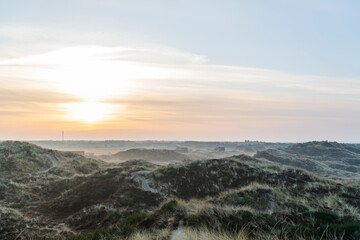 morning mist over the dunes