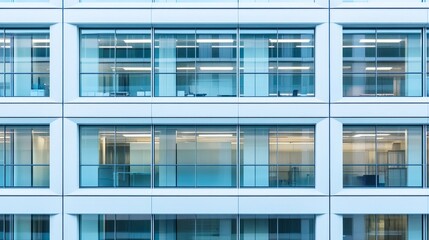 Clean urban office buildings, modern office buildings at the cutting edge