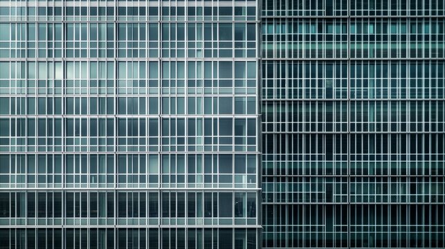 Clean urban office buildings, modern office buildings at the cutting edge