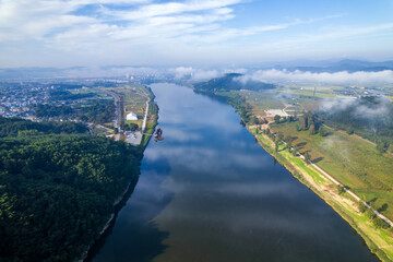 충남 부여군 부여읍 백마강의 여름