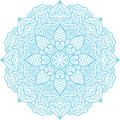 Beautiful flower art and mandala vector design