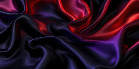 Obraz premium Red Silk Background with Luxurious Flow and Shine