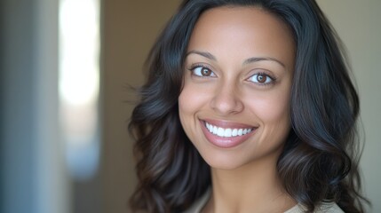 Fototapeta premium Diverse individuals smiling confidently, radiating positivity and unity. 