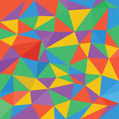 Colorful Abstract Low Poly Geometric Background