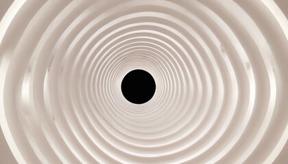 Naklejka premium Tunnel of Circles: An abstract, mesmerizing tunnel composed of concentric, swirling circles that draw the eye towards a dark central void.
