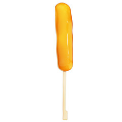 Boiled Sausage Skewer 3D Clipart , on Transparent background , 3D Rendering