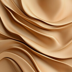Obraz premium Abstract Beige Draped Fabric Texture Background