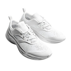 A Pair of Sleek Modern Athletic Shoes Isolated on Transparent Background