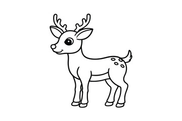 Fototapeta premium deer vector illustration