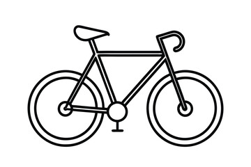 bicycle icon on white background