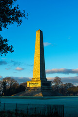 The Wellington Monument early in the morning