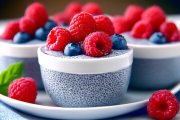  blueberry chia pudding