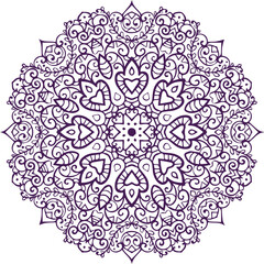 Beautiful flower art and mandala vector design