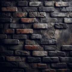 Vintage brickwall background. AI generated illustration