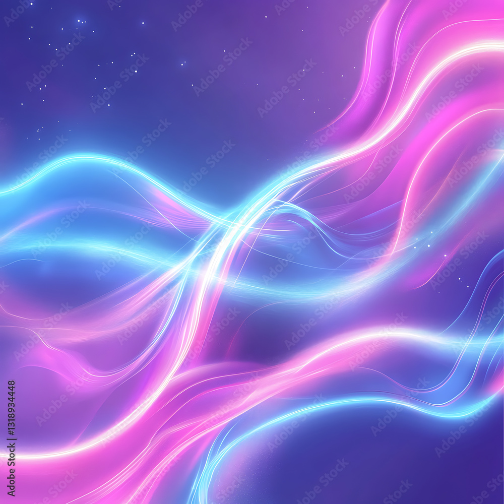 Aufkleber dynamic light patterns in digital art abstract background graphic design vivid colors creative conce