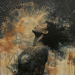 Woman in the Sun: An Abstract Portrait of Beauty and Power