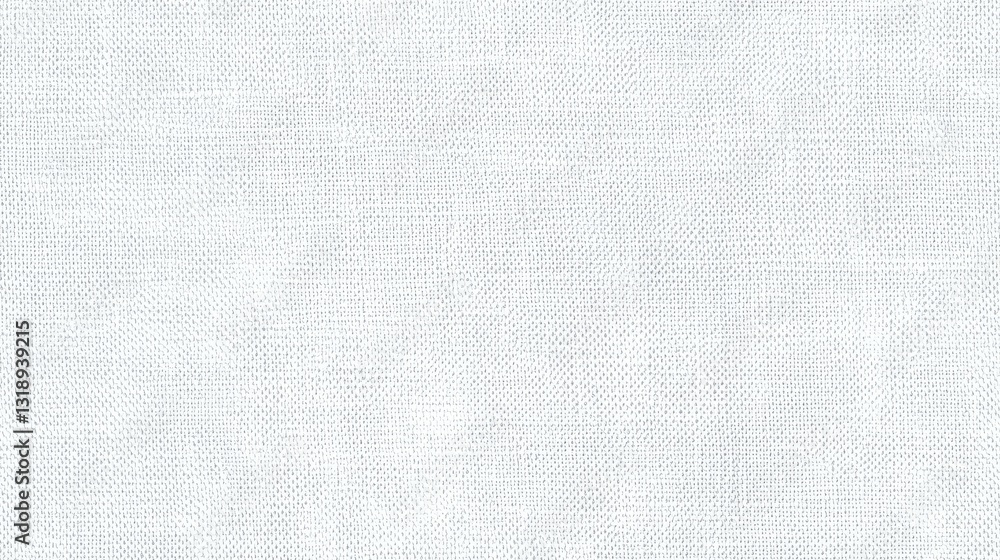 Aufkleber a plain white textured fabric background suitable for design and textile applications.