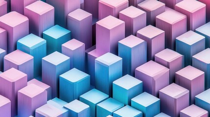 Obraz premium Abstract pastel cube pattern background.