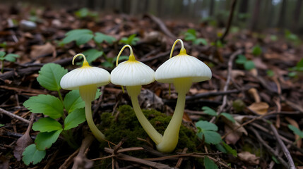 Monotropa hypopitys, the so-called Dutchman's pipe, false beech-drops, pinesap, or yellow bird's-nest. A parasite or mycoheterotrophic plant in the forest.