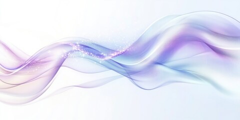 Naklejka premium Abstract pastel flowing waves with sparkle.