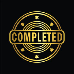 gold colorcompleted rubber stamp, flat education label minimalist design for digital and print projects
 Graphic Design Icons Making a Huge Impact on Visual Aesthetics