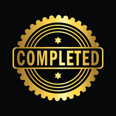 gold colorcompleted rubber stamp, flat education label minimalist design for digital and print projects
 Graphic Design Icons Making a Huge Impact on Visual Aesthetics