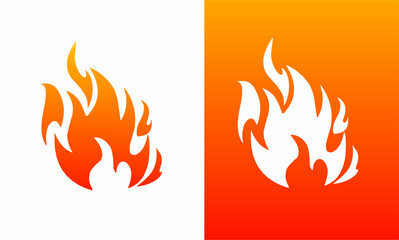 illustration vector graphics of design symbols fire. logo templates