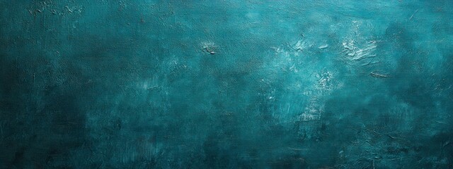 Fototapeta premium Abstract Painting with Blue Tones Creates Moody Artistic Background Texture