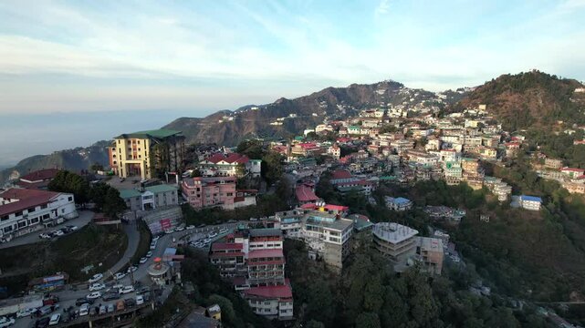 Shimla city, Shimla is the state capital of Himachal Pradesh located amidst the Himalayas of India.
