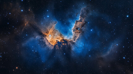 Obraz premium Abstract cosmos background, with stars and galaxy