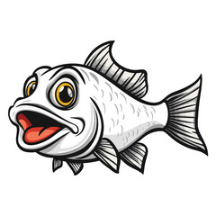 vector illustration of a fish