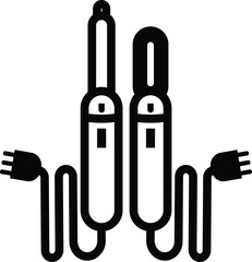 Hair dryer vector outline