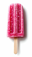 Pink popsicle, refreshing treat