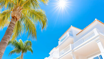 Sunny tropical resort