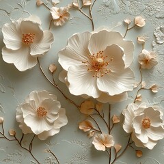 3D floral elegant wall art high resolution hd picture