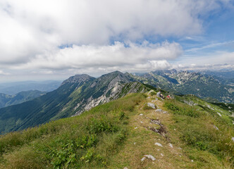 Fototapeta premium high mountain landscape. Triglav National Park, Slovenia.